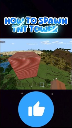 How to make TNT tower #minecraft