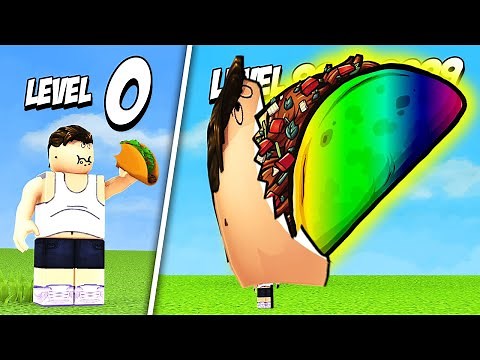 GETTING THE HIGHEST FOOD LEVEL POSSIBLE? // Roblox Taco Simulator