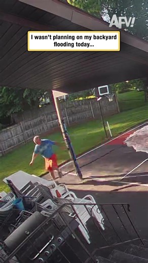 I wasn't planning on my backyard flooding today...