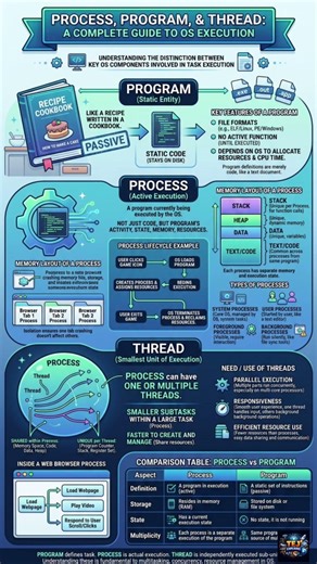 Operating Systerm | Part2 | Process, Program, Thread| Chapter - Basics of OS #operatingsystem