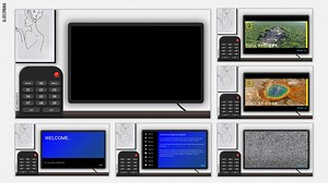 TV remote choice board | Free PowerPoint template & Google Slides theme