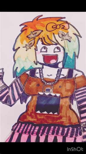 I drew a scenecore girl! :3 #scenecore #art #lol