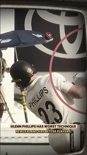 Why Glenn Phillips' "Ugly" Technique Actually Works in Test Cricket! 🇳🇿🏏 #engvsnz
