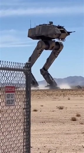 Filmed Behind a Restricted Fence… And It Was MOVING 😳🏜️ #MilitaryTech #DefenseTechnology #NevadaTestRange #Experimental #FutureWarfare #MechWalker | Unseen Above