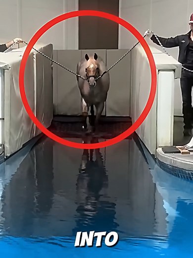Horse Jumps Gracefully Into Water | Amazing Animal Moment