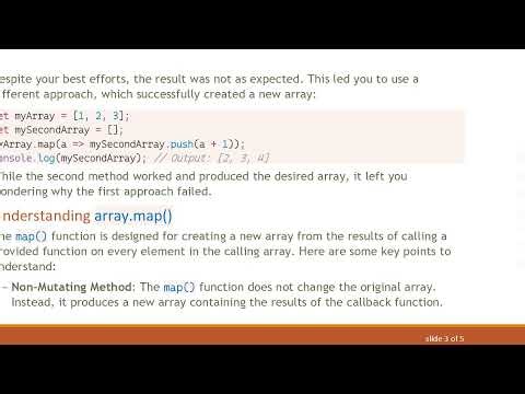 Understanding Why the array.map() Function Does Not Change the Original Array