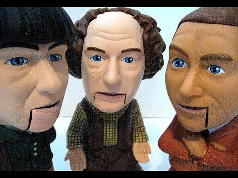 The Three Stooges Talking Figurines 2003 C3 Ent Battery Operated Toys