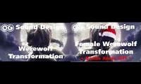 Mix of 2 videos from youtube : Male and Female Werewolf Transformation Sound Effect Comparison