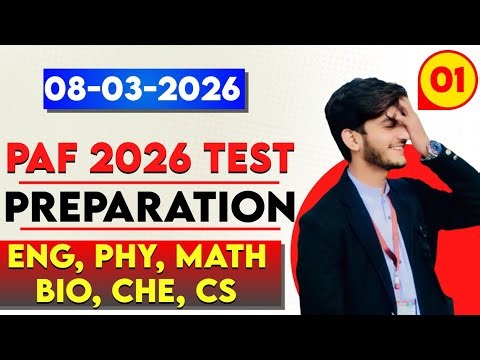 PAF initial test preparation 2026|PAF 2026 Initial test preparation|PAF repeated academic questions