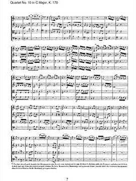 mozart string quartet 10 in c major k 170