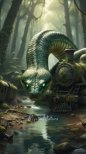 we found a giant anaconda near a river #snake #anaconda