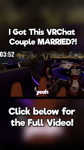 I Got This VRChat Couple MARRIED! 😂 💀 #shorts #vrchat #funny
