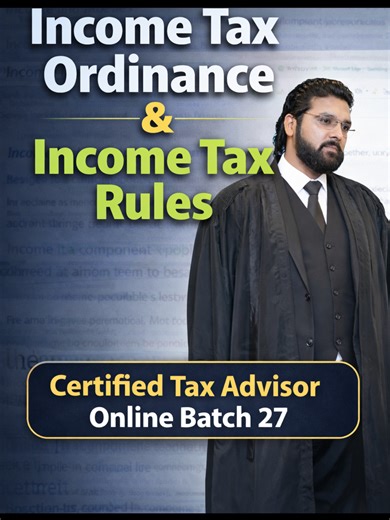 Law gives the command. Rules explain how to follow it 📘📗 Many people file returns without truly understanding the difference between tax law and tax rules — and that gap creates confusion. Just like a complete code of conduct needs explanation, taxation also needs both ordinance and rules working together. This lecture connects the dots and explains why understanding both is essential for correct tax practice. #TaxLaw #TaxRules #IncomeTaxOrdinance #TaxEducation #ReturnFiling #TaxConcepts #Cert
