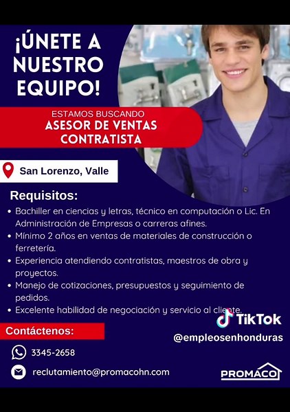 Vacantes en varias ciudades | 9 de Marzo 2026 Choluteca Comayagua San Lorenzo Villanueva Choloma Tela La Ceiba Intibucá #Empleosenhonduras #honduras #empleosHN
