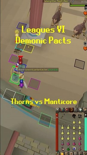 Thorns builds in Leagues make every boss so easy #osrs #osrsshorts #gamingshorts