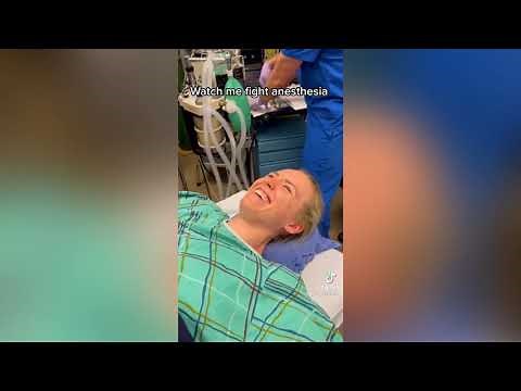 Watch Jen Hamilton Fight Anesthesia / While Telling Funny Hobby Lobby Story