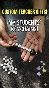 Handmade with Love: Personalized Keychains for My Amazing Students! ❤️