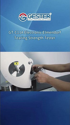 Electronic Elmendorf Tearing Strength Tester GT-C11A | Easy Operation Demo