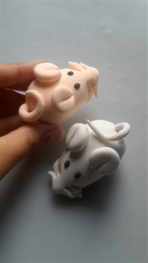 DIY idea 🔔 How to make easily Mouse 🐀 with Super clay #trend​ #clay​ #music​ #funny​ #clay​