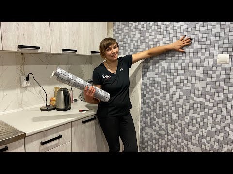 Kitchen renovation continues little by little with wallpaper glue