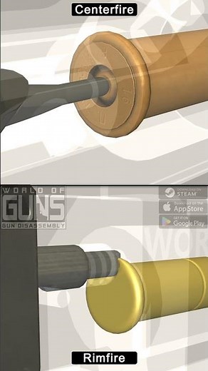Centerfire vs Rimfire Comparison #firearmeducation #gunmechanics