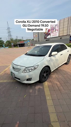 SOLD IN 19.10 Alhamdullilah ❤️ Corolla Xli 2010 Converted GLI Chat half piller and digi genuine rest shower Engine suspension 100% 4th owner Documents orignal Biometric on the spot Demand 19.50 Negotiable Back camera lcd installed Power windows Chilled Ac Location township lahore #bloodline #bloodlinemotors #carsforsale #corolla