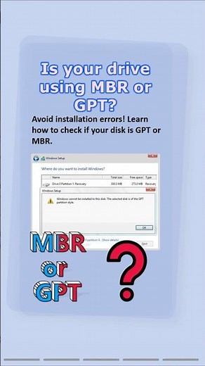 How to Check if Your Disk is MBR or GPT in Windows 11/10/8/7 #partition #mbr #gpt