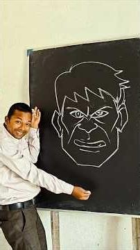 Hulk drawing with both hands #art #viralvideo #shortvideo #howto #diy #trending #youtubeshorts