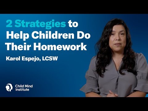 2 Strategies to Help Children Do Their Homework | Child Mind Institute