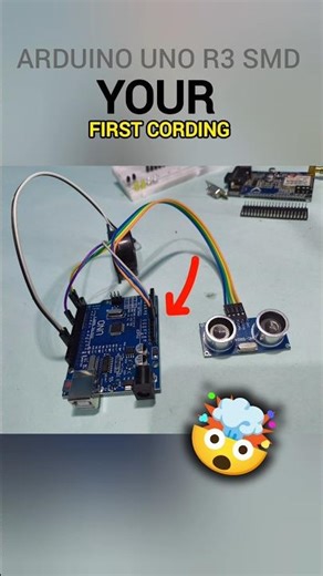 DIY Arduino Distance Sensor | HC-SR04 with Buzzer and LED #diy #uno #shorts