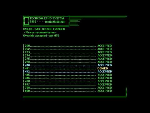 80's Computer Interface - Test Video and Sound