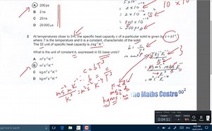 CIE AS Level Physics (9702) Paper 1 Mar 2019 exam questions 1 & 2 full solutions. LIKE & SHARE! | The Maths Centre