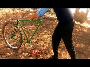 Bicycle Garden Plow Home made creative innovation mechanical engineering project