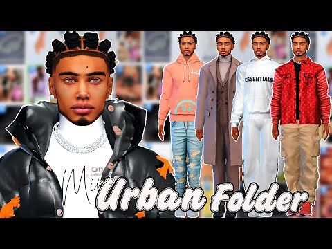 The Sims 4| | Urban Male CC Folder & Sim Download