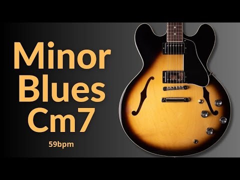 Gorgeous Slow Blues Guitar Backing Track in C Minor