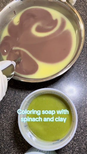 Nourishing Lavender Spearmint Soap with Spinach and Clay