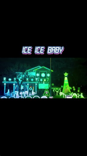Ice Ice Baby 🧊 Happy New Year and Shine on🌟 📍1597 Aldacourrou St, Tracy, CA #ledlights #iceicebaby #happynewyear2026 #newyear2026 #fyp @Vanilla Ice ✅