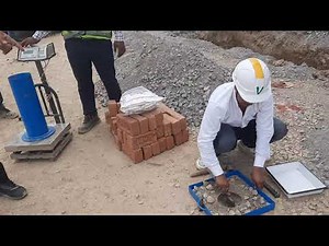 Road compaction test by sand replacement method