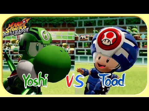 Yoshi VS Toad (Hard Difficulty) - Mario Strikers: Battle League Gameplay (No Commentary)