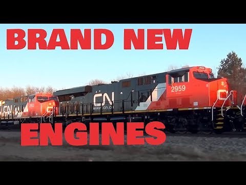 Chasing 8 Brand New Canadian National Engines