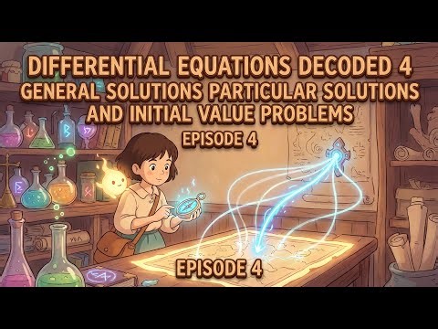 Differential Equations Decoded 4 General Solutions Particular Solutions and Initial Value Problems