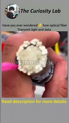 how optical fiber works 😳#shorts #fiber #optical #how