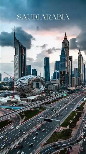 Saudi Arabian City at Night | 4K Night Drive Visuals | No Copyright Video