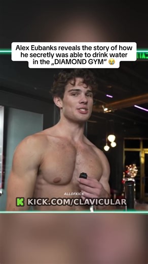 Alex Eubanks reveals the story of how he secretly was able to drink water in the „DIAMOND GYM“ 😭 #clavicular #clavicularclips #alexeubank