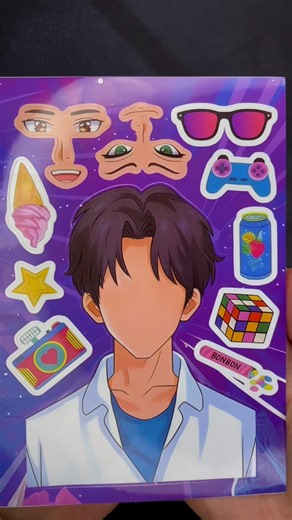 DIY Jinu Saja boys Sticker book 🖤 #diy #makeover #relax #stickerbook #stickers #sajaboys #jinu