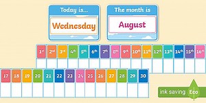Linear Calendar Display Pack