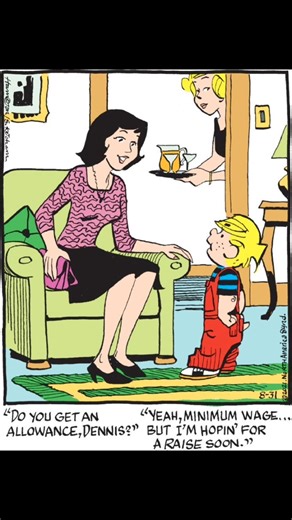 DENNIS THE MENACE 💘 . . #comicsKimgdom #dennisthemenace #dailycomedy #dailycomics #funny #dailycontent #parenting #school | Dennis Lover