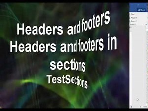 Different headers for different sections