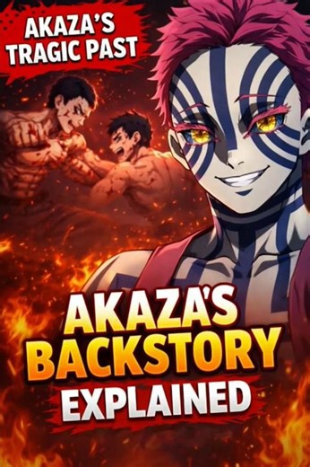 Akaza's backstory ❤️‍🔥🥺| Demon Slayer infinity castle 💀 | #anime