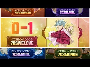 7DS NEW COUPON CODE 4TH ANNIVERSARY - The Seven Deadly Sins: Grand Cross